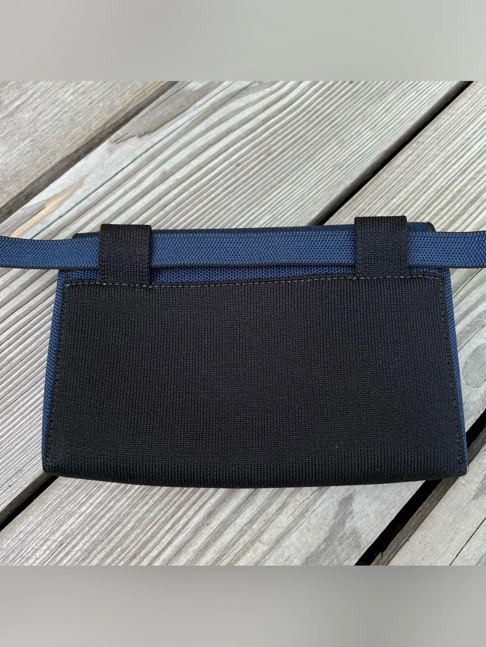 Rothy's The Belt Bag Sapphire and Onyx Crossbody Purse